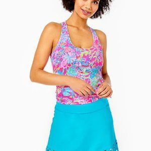 Lily Pulitzer UPF 50+ Theah Skort, Size Medium, Color Turquoise Oasis
